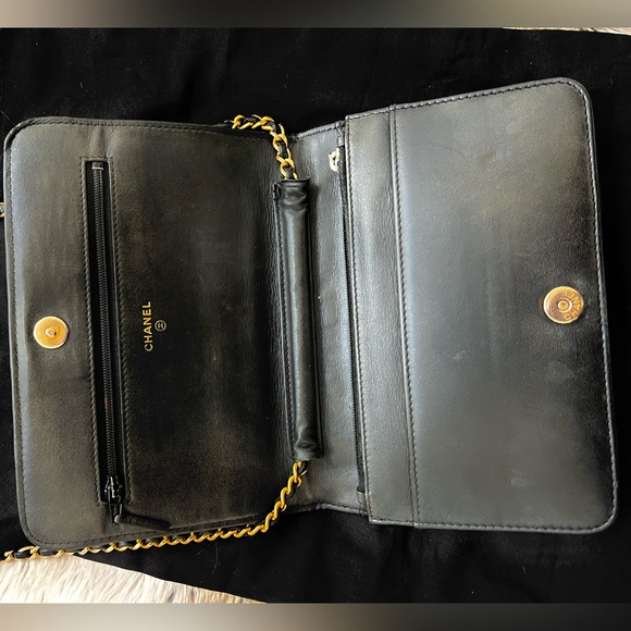 Chanel Caviar Quilted Boy Wallet On Chain WOC Black - Picture 10 of 17